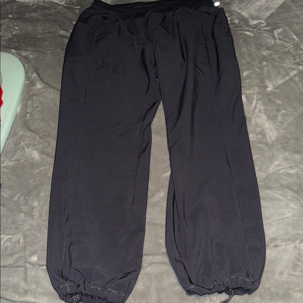 Gray Scrubs  with Elastic Waistband